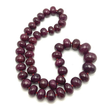 Natural Ruby Heirloom Necklace Ultra Statement Rondelle 16-23mm Plain Cut VVS Clarity Crimson Color Gemstone Jewelry For High Power, Success & Recognition