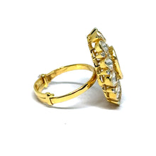 14K Yellow Gold Diamond Polki Ring – Classic Kundan Style Inspired by Traditional Indian Jewelry