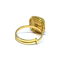 14K Yellow Gold Diamond Polki Ring – Refined Occasion Wear with Regal Indian Detailing