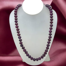 Elegant Natural Ruby Rondelle Necklace Large 10-11mm Plain Cut VVS Clarity Crimson Color Gemstone Jewelry For Leadership, Strength & Success