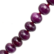 Elegant Natural Ruby Rondelle Necklace Large 10-11mm Plain Cut VVS Clarity Crimson Color Gemstone Jewelry For Leadership, Strength & Success