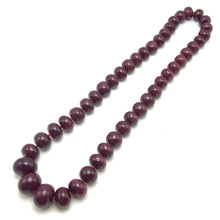 Natural Ruby Heirloom Necklace Ultra Statement Rondelle 16-23mm Plain Cut VVS Clarity Crimson Color Gemstone Jewelry For High Power, Success & Recognition