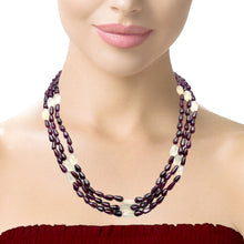 Handmade Natural Garnet Plain Drop & Chalcedony Nugget Gemstone Beaded 18.2