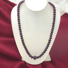 Opulent Natural Ruby Smooth Necklace 7mm Rondelle with 13mm Central Ruby Gemstone Jewelry with Timeless Elegance for Prosperity, Recognition & Protection