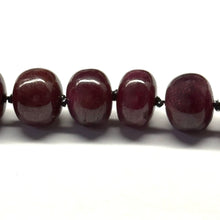 Natural Genuine Ruby Necklace | Rondelle Smooth 12-16mm Beads 58 Pcs 1292 Carats | Crimson Red VVS Clarity | 26 Inch High-Value Precious Gemstone Jewelry