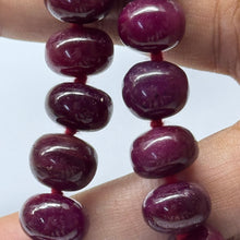 Natural Ruby Necklace | Smooth 11-13mm Rondelle Beads 70 Pcs 979 Carats | Vivid Crimson Red VVS Clarity | 26 Inch Fine Precious Gemstone Jewelry