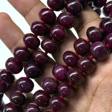 Majestic Natural Ruby Rondelle Necklace Bold 11-12mm Plain Cut VVS Clarity Scarlet Color Gemstone Jewelry For Vitality, Drive & Determination