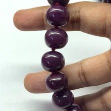 Natural Authentic Ruby Necklace | Smooth 12-19mm Rondelle Beads 81 Pieces 1183 Carats | Rich Crimson Red VVS Quality | 22 Inch Collector-Grade Gemstone Jewelry