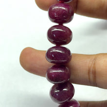 Natural Ruby Opera Necklace | Smooth 12-13mm Rondelle Beads 69 Pcs 1067 Carats | Scarlet Red VVS Clarity | 27 Inch Handmade Gemstone Jewelry