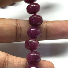 Ruby Gemstone Necklace | Smooth 10–11mm Rondelle Beads 81 Pcs 728 Carats | Rich Crimson Red VVS Clarity | 27 Inch Birthstone Precious Jewelry