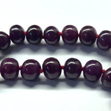 Natural Authentic Ruby Bead Necklace | Smooth 11-12mm Rondelle Beads 69 Pcs 883 Carats | Rich Crimson Red VVS Clarity | 27 Inch High-Value Gemstone Jewelry