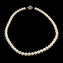 Pearl Classic White Plain Ringed Necklace