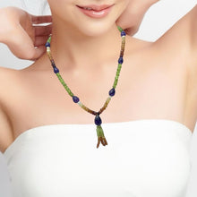 Natural Citrine,Spessartite Garnet,Peridot and Amethyst Necklace