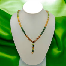 Peridot Natural, Tsavorite, Spessartite, and Citrine Necklace