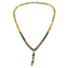 Peridot Natural, Tsavorite, Spessartite, and Citrine Necklace