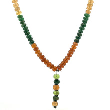 Peridot Natural, Tsavorite, Spessartite, and Citrine Necklace