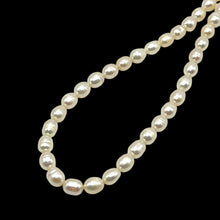 Pearl White June Birthstone Button Plain Pearly Necklace