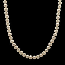 Pearl Classic June Birthstone White Plain Necklace