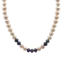 Pearl Classic Dark Grey White Color June Birthstone Necklace