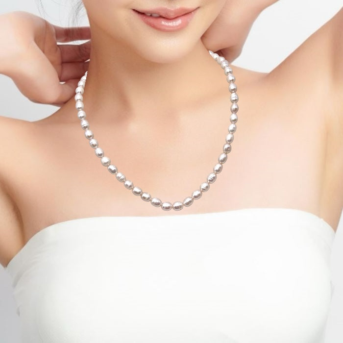 Pearl Chic White Necklace June Birthstone