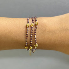 African Natural Amethyst 3mm with 925 Sterling Silver Station Necklace Faceted Rondelle Beaded Gemstone Charms February Birthstone