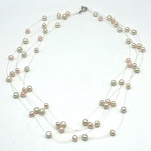 Pearl Elegant Two-Tone Station Style Necklace