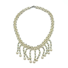 Pearl White Bib Style Round Plain Necklace