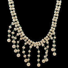 Pearl White Bib Style Round Plain Necklace