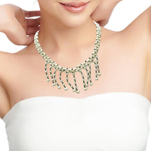 Pearl White Bib Style Round Plain Necklace