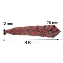 Handcrafted Diamond Pattern Pearl Tie Elegant Unique Necktie