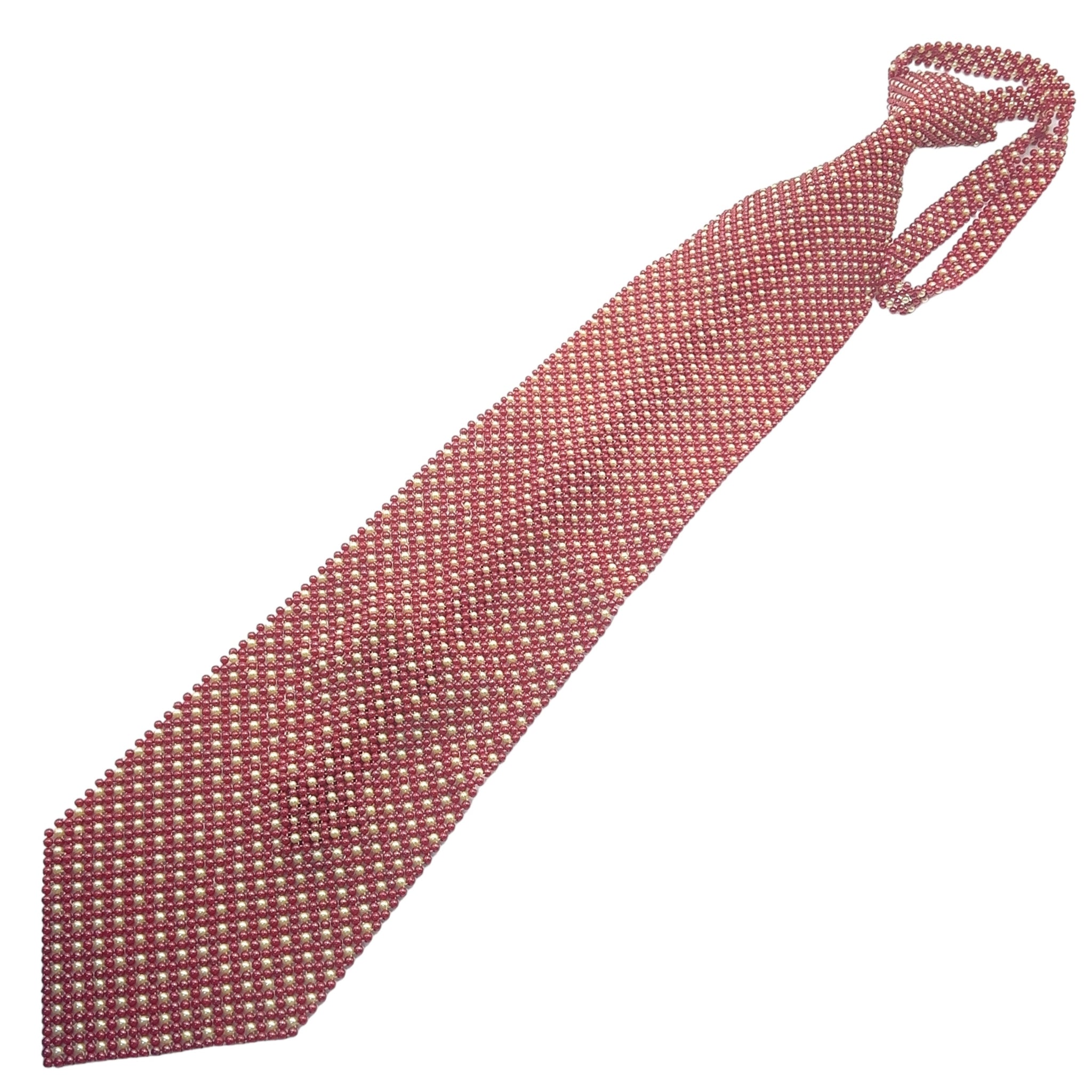 Handcrafted Pearl Tie Subtle and Stylish Necktie