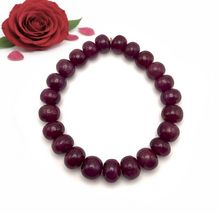 Natural Lustrous Ruby Bracelet | Smooth 9–11mm Rondelle Beads 23 Pcs 191 Carats | Burgundy Red VVS Clarity | High Quality Gemstone Jewelry