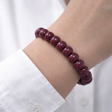 Natural Lustrous Ruby Bracelet | Smooth 9–11mm Rondelle Beads 23 Pcs 191 Carats | Burgundy Red VVS Clarity | High Quality Gemstone Jewelry