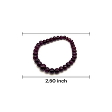 Natural Ruby Bracelet | Smooth 5–9mm Rondelle Beads 33 Pcs 88 Carats | Scarlet Red VVS Clarity | July Birthstone Gemstone Jewelry