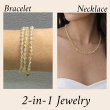 Natural Prehnite 4mm Faceted Rondelle Necklace with 925 Sterling Silver Station Beaded Gemstone Healing Energy