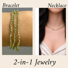 Natural Peridot 3mm with 925 Sterling Silver Station Necklace Faceted Rondelle Beaded Gemstone Silver Balls Jewelry for Energy Renewal