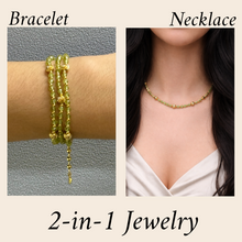 August Birthstone Natural Peridot 4mm with 925 Sterling Silver Station Necklace Faceted Rondelle Beaded Gemstone Gold Charms