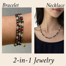 Sterling Silver 925 Station Necklace with Natural Emerald Ruby Sapphire Precious 4mm Faceted Rondelle Beaded Gemstone Harmony Stone