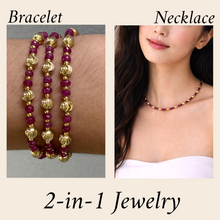 Station Necklace with 925 Sterling Silver Natural Ruby 4mm Faceted Rondelle Beaded Gemstone July Birthstone