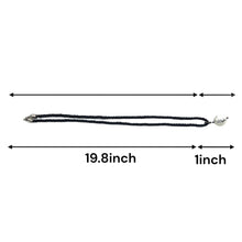 Natural Howlite Gemstone 16mm Ball With Black Twisted Cord Pendant Necklace Best Known For Peaceful Sleep And Calming Energy