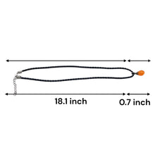 Natural Carnelian Gemstone 14mm Drop Shape With Dark Twisted Cord Pendant Necklace Known For Confidence Motivation And Vital Energy