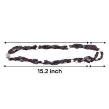 Timeless Handmade Natural Garnet Tube Plain & Agate Round Gemstone Beaded 15.2