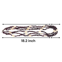 Handmade Natural Garnet Plain Drop & Chalcedony Nugget Gemstone Beaded 18.2