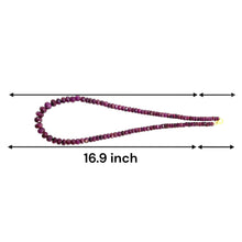 Natural Ruby Rondelle 5mm Facet Cut Beads Precious Necklace