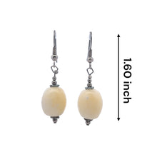 Yellow Jade 13.5x12mm Balloon Plain Dangle Gemstone Earrings