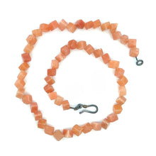 Natural Carnelian Plain Box Semiprecious Necklace