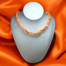 Natural Carnelian Plain Box Semiprecious Necklace