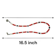 Natural Coral & Garnet Pearl Chakras Gemstone Necklace