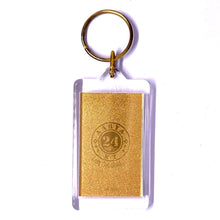 Gold 24K Foil  Hanuman Laser Engraved Keychain Warrior Deity for Strength & Protection Gift