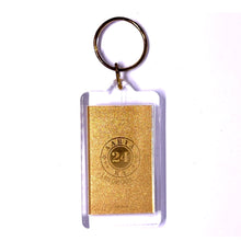 Shrinathji Laser Engraved Premium Keychain 24K Gold Foil Devotional Gift for Spiritual Strength Gift